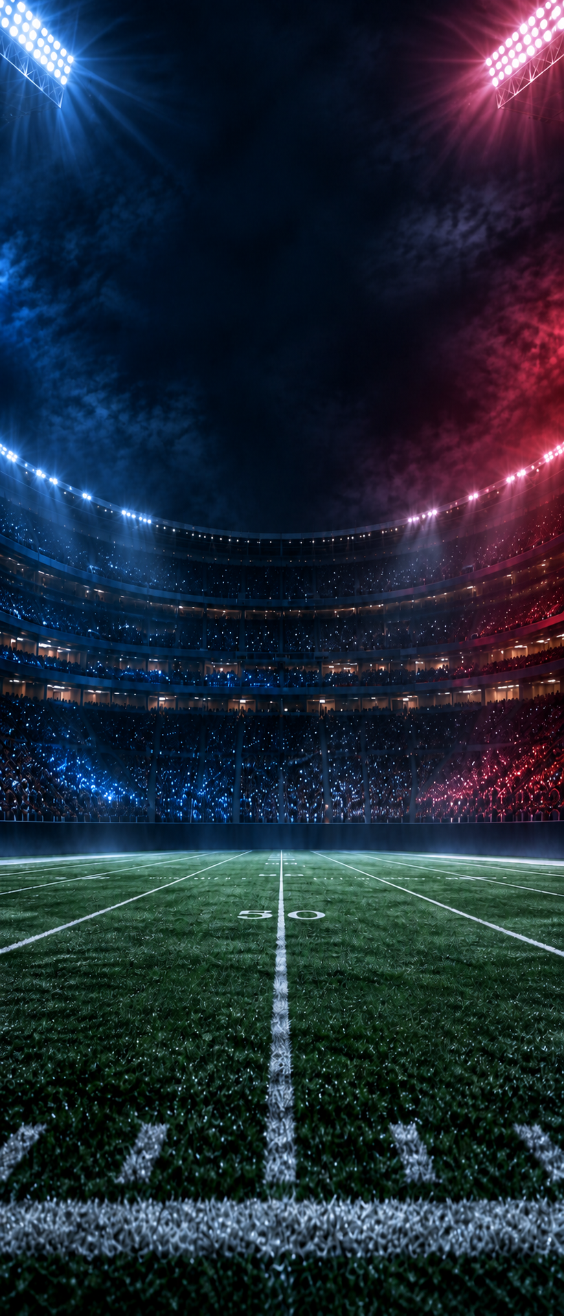 Atmospheric football stadium background